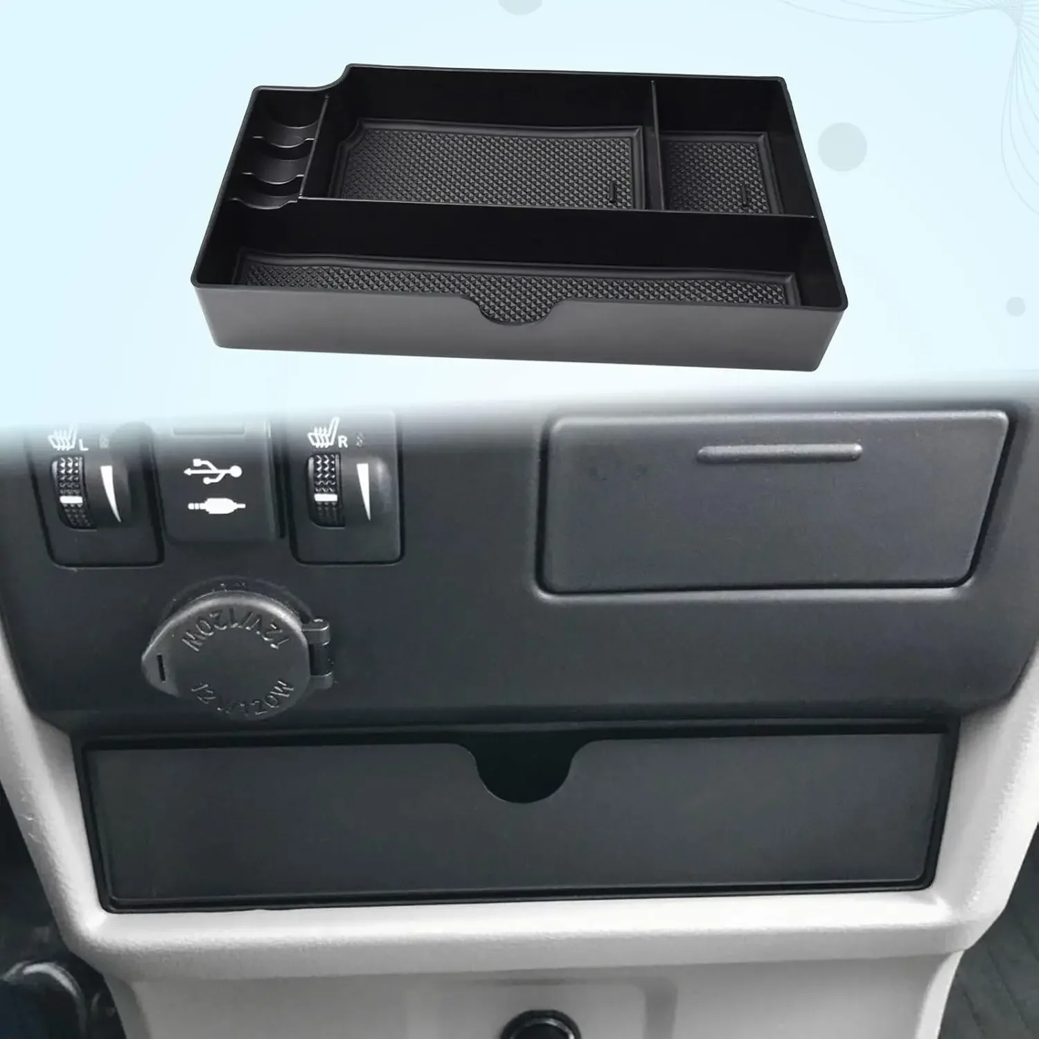 

Toyota Sienna 2015-2019 2020 Drawer Box Console Drawer Tray Compatible Center Console Drawer Storage Box Tray