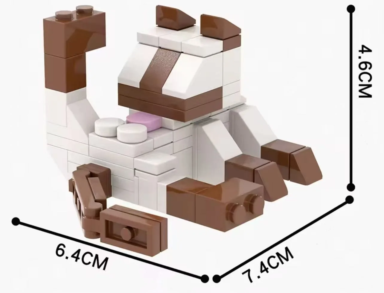 بناء كتلة القط لغز لعبة البقرة القط الحيوانات الصغيرة تمثال الذكور والإناث لغز اللعب متعة هدية لفتاة في سن المراهقة الصبي الإجهاد الإغاثة