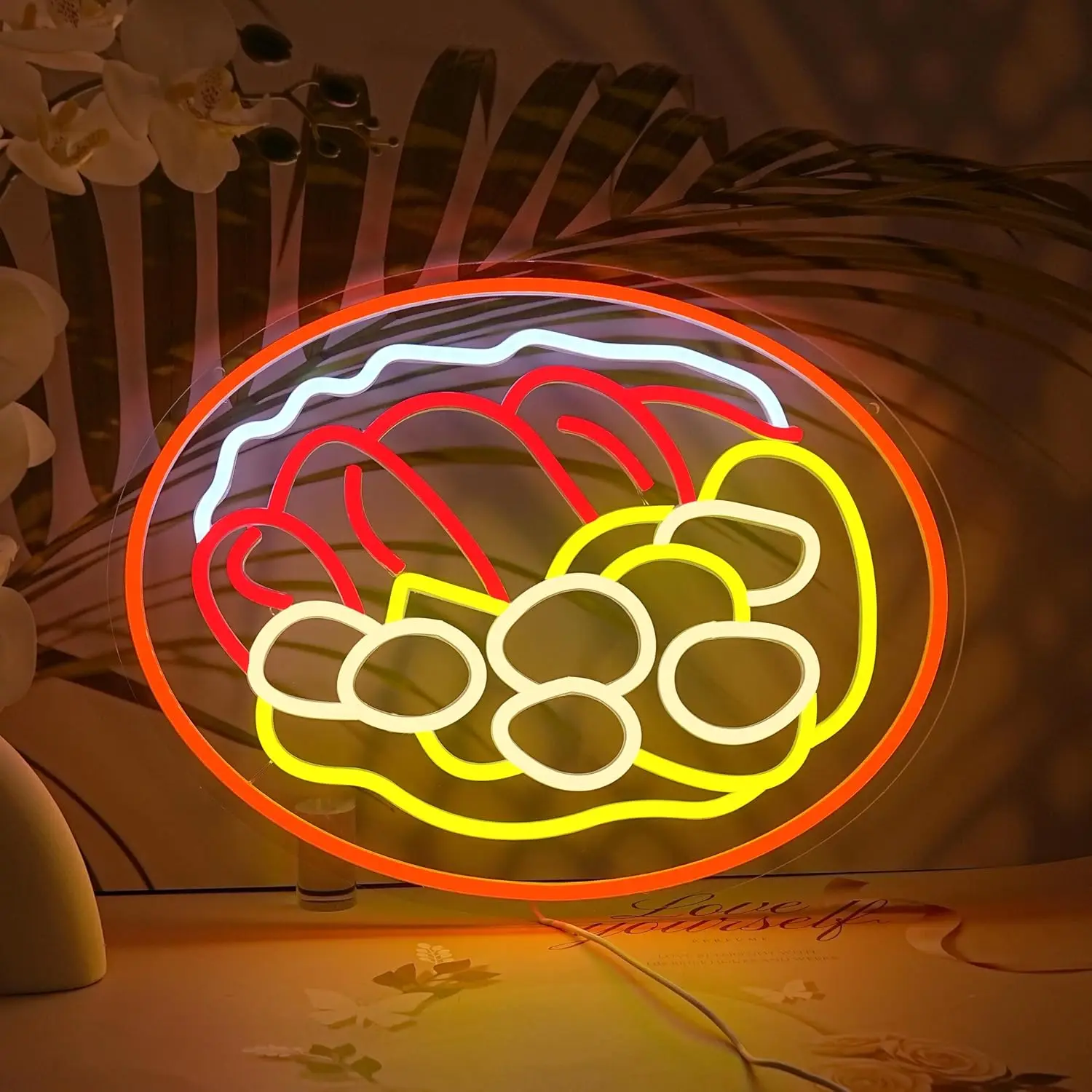 Luz de neón LED de Curry de ternera, plato de carne de Curry, letrero de neón, decoración de pared para restaurante indio, cocina, decoración de pared de estilo tailandés japonés