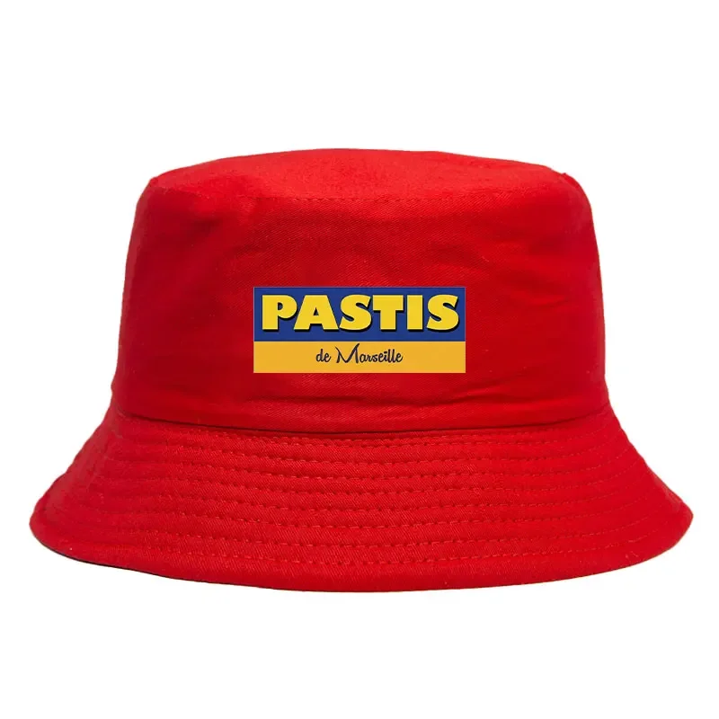 France Pastis Bob Unisex Casual Cotton Reversible Bucket Hat Adult Travel Sun Beach Fisherman Cap Summer Spring Woman Man UVHats
