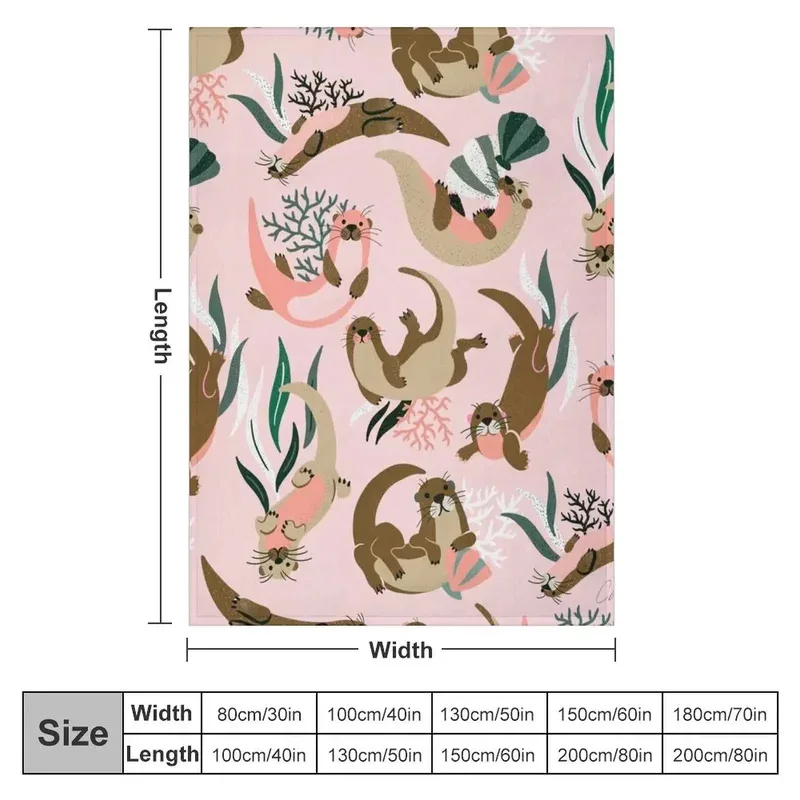 

IIB36Otter Collection - Blush Palette Throw Blanket fluffy blanket Picnic Blanket cosplay anime Heavy Blanket8Yh!