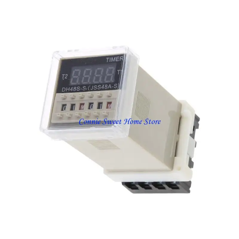 LXAF DH48S-S Series Repeat Cycle DPDT for Time with Socket DC12V/24V/AC220V/380