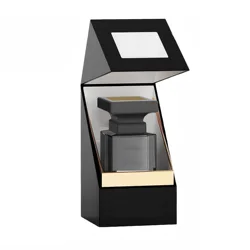 4Pcs Luxurious 50ml Colored Glass Perfume Refill Bottles, Black Men's Perfume Empty Bottles Without Logo and Box