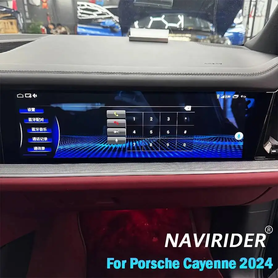 16inch New Car Copilot Carplay Android Screen For Porsche Cayenne 2024 Car Navigation Multimedia Player HU Radio Media Display