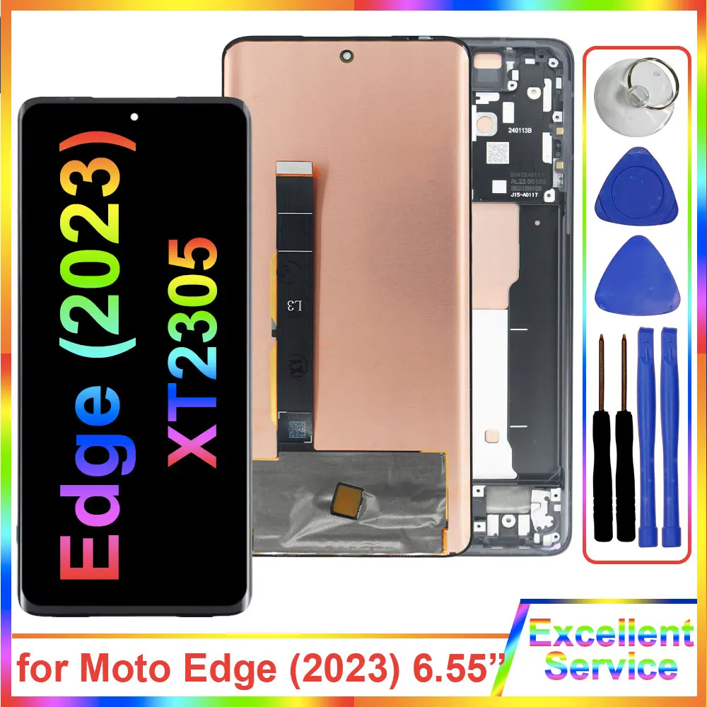 New AMOLED LCD for Motorola Moto Edge 2023 XT2305 LCD Display Touch Screen Digitizer Replacement for Moto Edge 2023 XT2305-4 LCD