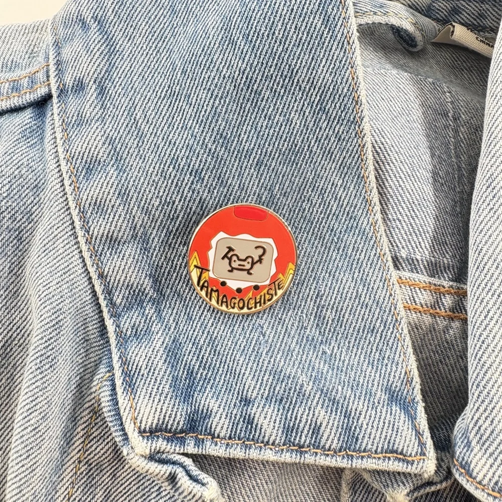 Miniature Electronic Character Game Console Enamel Pin Pet Egg Brooch Tamagotchi Fans Gift Accessories view 4