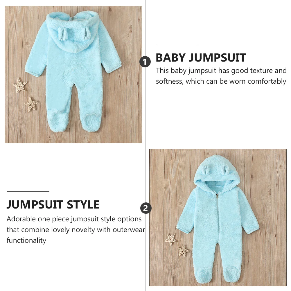 

Winter Baby Hooded Romper Newborn Infant Boys Girls Cotton Warm Soft Jumpsuit for Christmas New Year Birthday Newborn Jumpsuit