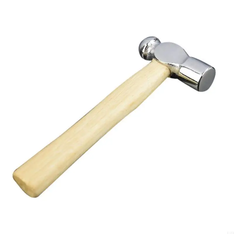 

E1PD Multifunction Mini Hammer Smashing Walnut Round Head Wooden Handle Hammer Car