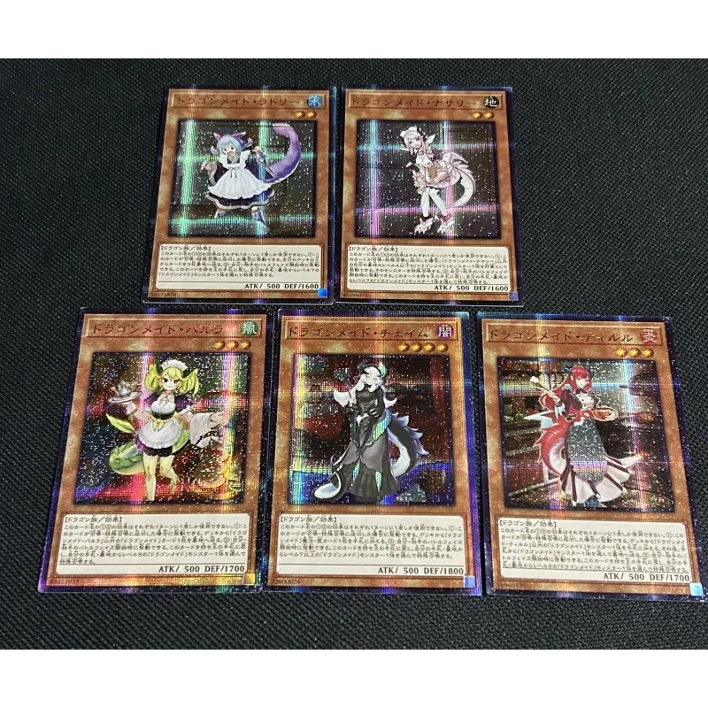 ¡DIY Yu-Gi-Oh! 20th SER lavandería enfermera Dragonmaid serie tarjeta hecha a sí misma dibujos animados Anime Pser Filia Regis colección de tarjetas juguetes regalos