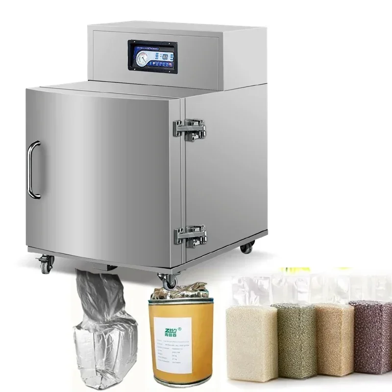 Máquina envasadora al vacío de líquido, cámara Vertical, sellador al vacío de bolsas grandes para polvo, té líquido, anacardo, frijoles, Chile