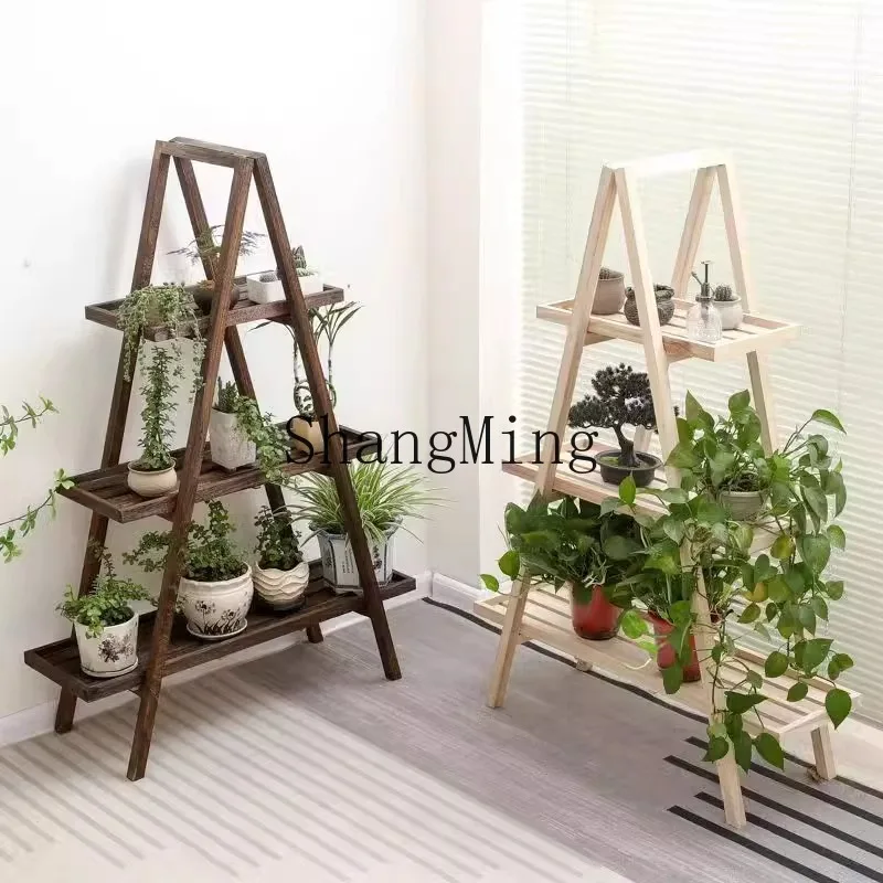 

LXY balcony wall green plant flower rack household multi-layer floor-to-ceiling living room flower pot rack