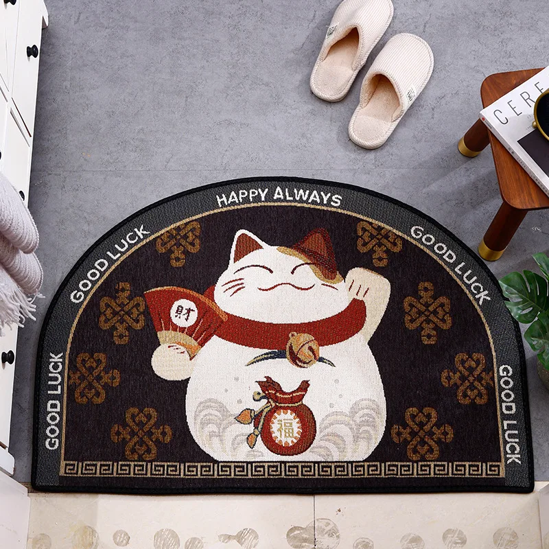 Semi-Circle Entrance Doormat Hallway Floor Mat Anti-Slip Kitchen Bathroom Carpets Door Feet Area Rugs Home Decor