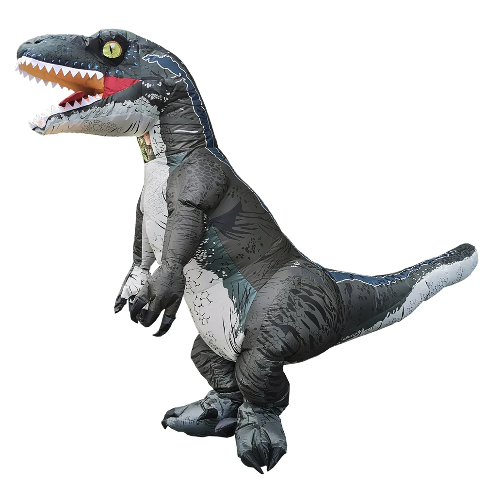 

Adult Inflatable Velociraptor T-Rex Dinosaur Costume Fancy Cool Dress Suits For Halloween Carnival Anime Funny Cosplay Suits