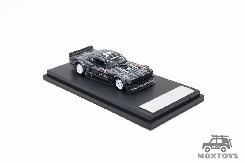 Street Warrior SW 1:64 1965 Mustang Hoonicorn RTR V3 HORZON / KamaZ trailer Diecast Model Car limited499