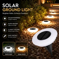 1/2Pack Solar Ground Lights,14LED Waterproof Outdoor Landscape Light, LED Lawn Lamp, for Garden Pathway Yard Deck Camping Decor