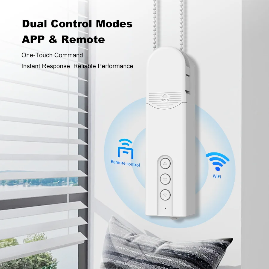 Smart Home curtains with wifi remote Control Electric Automatic Curtain Motor Curtain Opener， Sockets need to be reserved