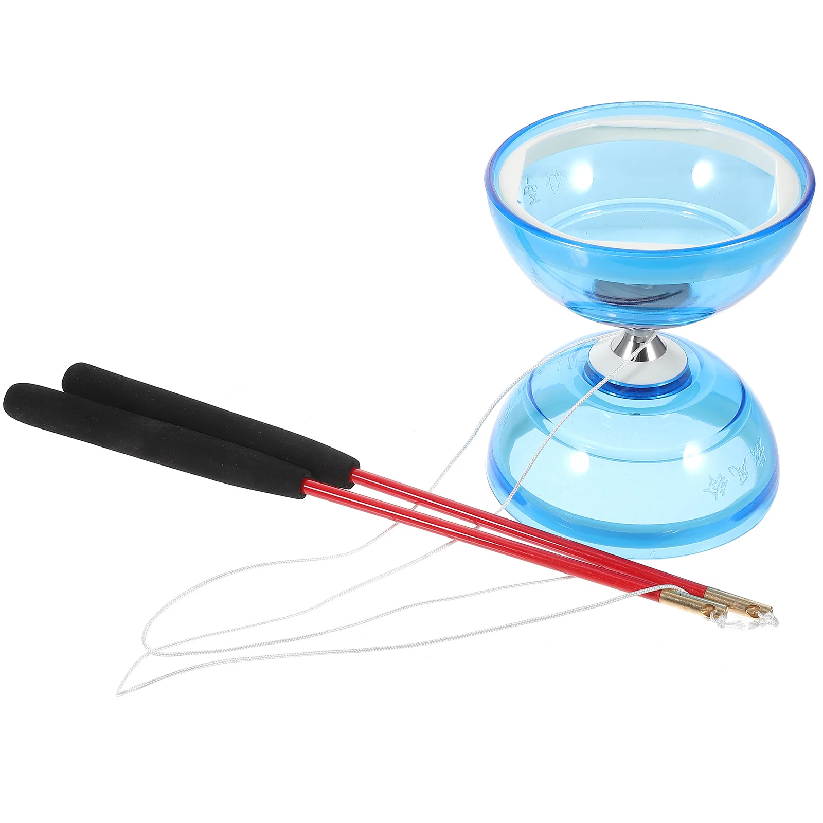 

Crystal Bearing Diabolo Chinese Yoyo Toys Outdoor Juggling Trick Tpu Soft Glue Yo-yo for Beginner Child