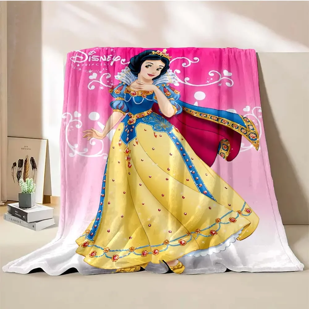 Snow White Princess Blanket Warm Soft Fluffy Throw King Size Luxury Throw Kid Adult Sofa Bed Blanket Cover Travel Throw Gift