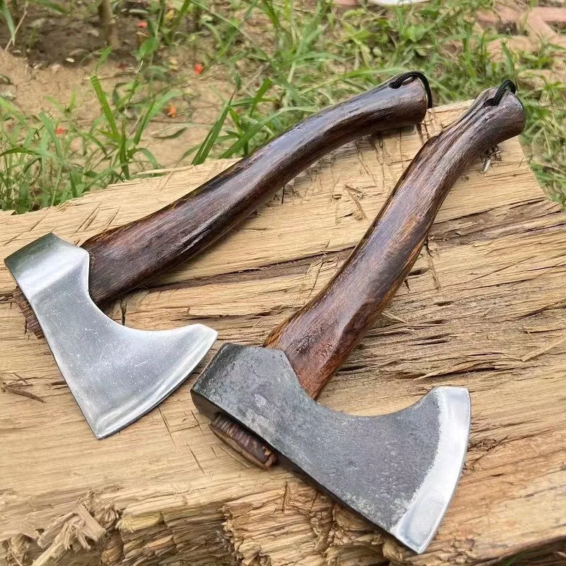 Manganese steel logging, chopping wood, vehicle mounted camping, woodworking, multifunctional axe, camping tactical axe