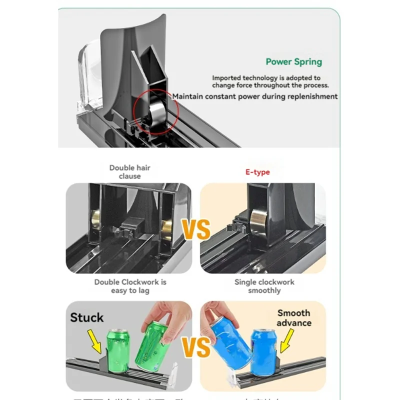 

Drink Organizer For Fridge Soda Can Organizer Dispenser For Refrigerator With Automatic Pusher Glide Drink Dispenser