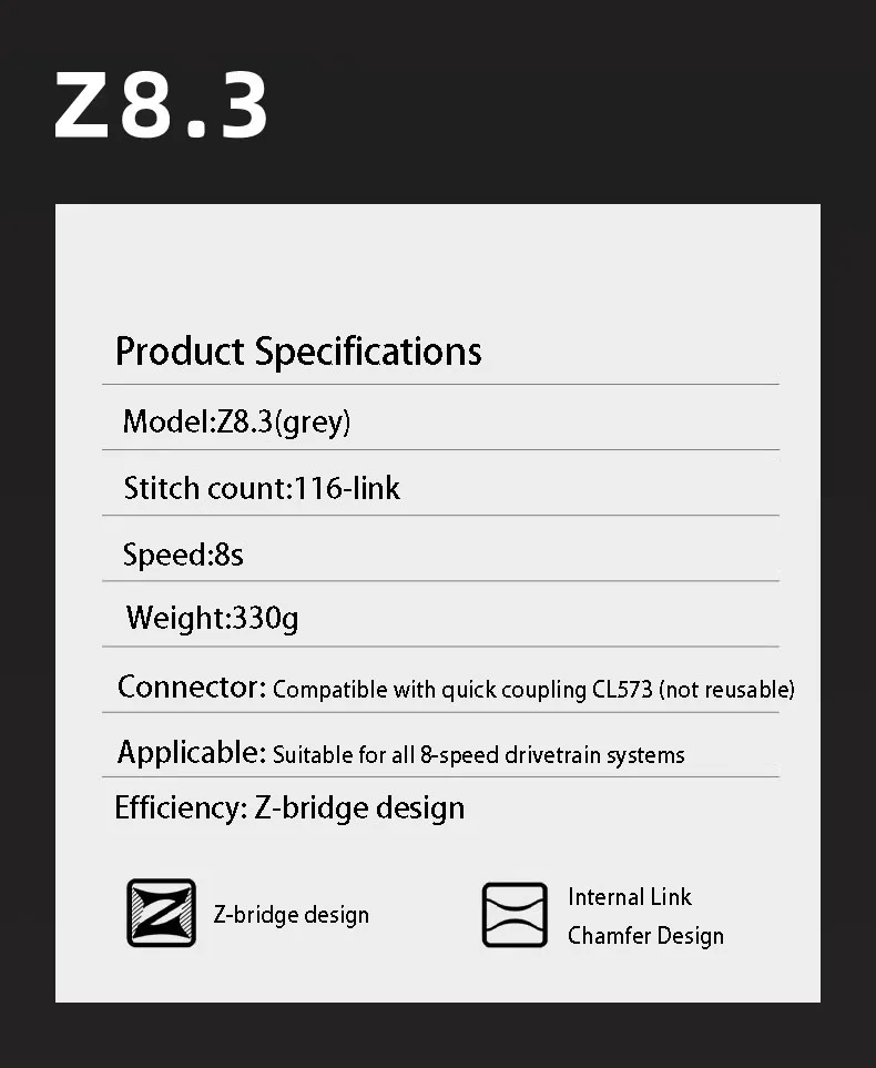 KMC Z-series 6\7\8\9 Speed Universal Bicycle Chain Chromized Mushroom-shaped Chain Shaft Enhanced Wear Resistance - view 5
