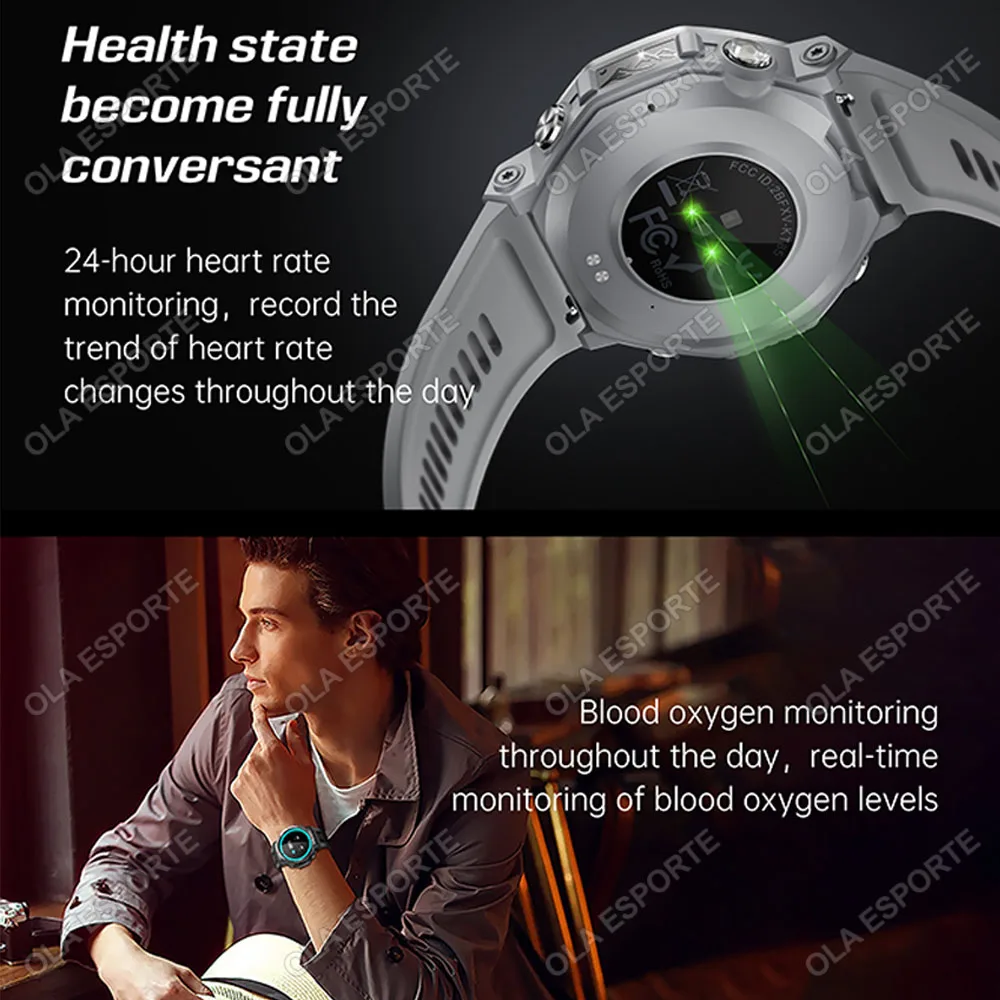 Reloj inteligente t-rex 3 GPS 5ATM IP69K reloj resistente al agua rastreador GPS altímetro llamada reloj inteligente deportivo militar pulsera para hombres 2025 nuevo