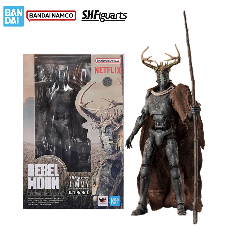 

Bandai Original Genuine Figure Rebel Moon - Part One: A Child of Fire Model Kit SHF Jimmy Collection Model Action Figure Toys