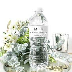 30pcs Custom Water Bottle Label, Wedding Water Bottle Labels, Personalized Water Bottle Labels, Adhesive Labels for Water Bottle
