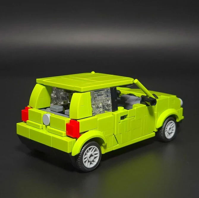 Klocki konstrukcyjne Moc, słynny model samochodu Speed Champions, technologiczne klocki, super samochód sportowy, zestaw do składania, prezent na święta, zabawka.