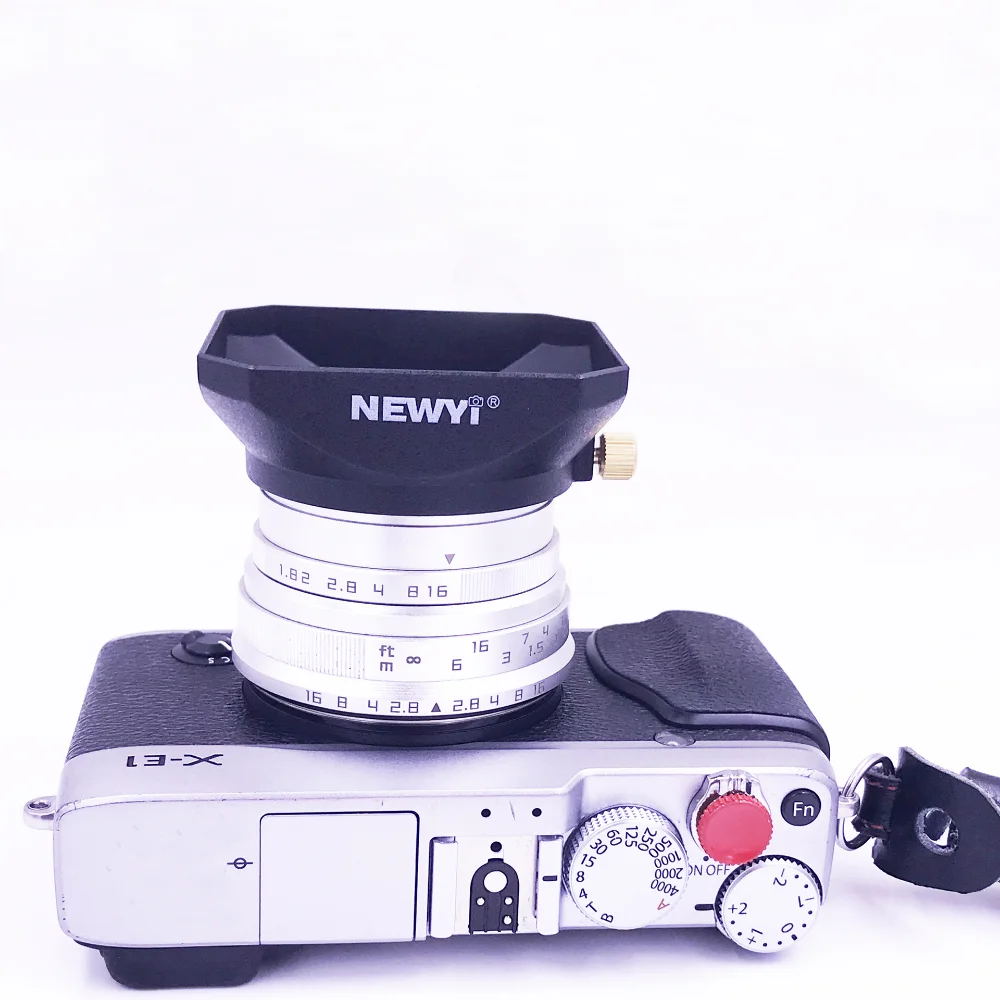 Pare-soleil carré rétro universel, 37 à 58mm, accessoires d'objectif pour Sony, Fujifilm, Olympus, objectif d'appareil photo sans miroir, révélateur de caméscopes