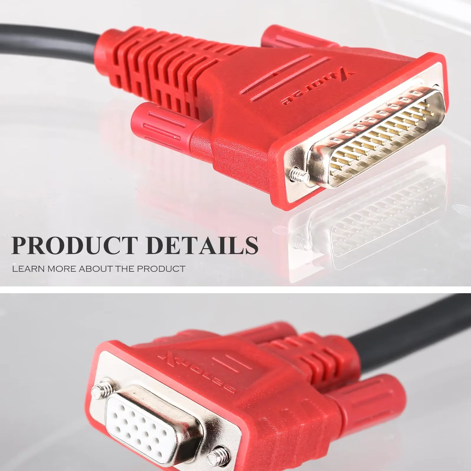Xhorse XDPGSOGL DB25 DB15 Connector Cable Used with VVDI Prog Key Tool Plus and Solder-Free Adapters For Audi/BMW CAS3/CAS3+