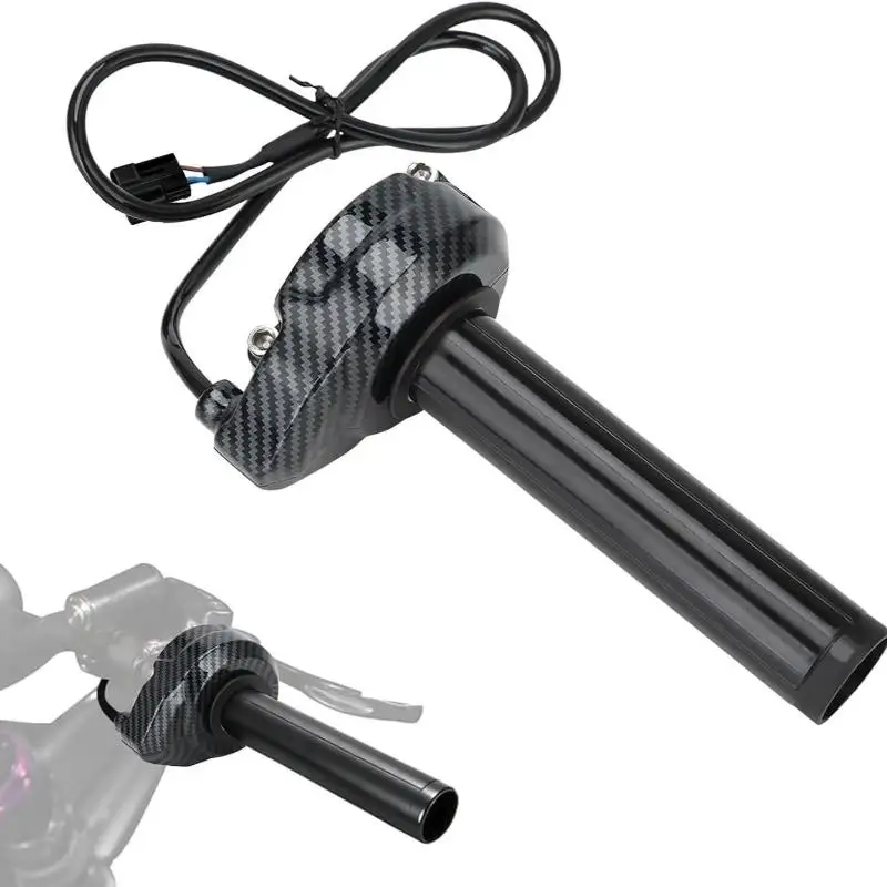 Electric Cross-country Bike Throttle Turn Grip Motorcycle Accessories Carbon Fiber Color Grip