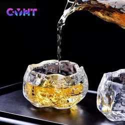 50ML Crystal Glass Tea Cup Frozen Burnt Glass Cup Heat-resistant Thickened Glazed Tea Drinking Master Personal Kung Fu Tea Set