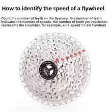 TTPRO 8 Speed Bicycle Flywheel 8/9/10/11/12 Speed Bike Cassette 36T/40T/42T/46T/50T/52T MTB Road Bike Freewheel for SHIMANO HG view 4