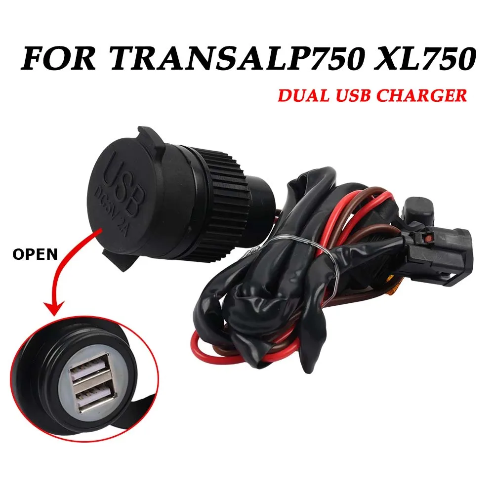 

Зарядное устройство с двумя USB-портами для Honda XL750 XL 750 Transalp transalpine 2023 750XL 2024