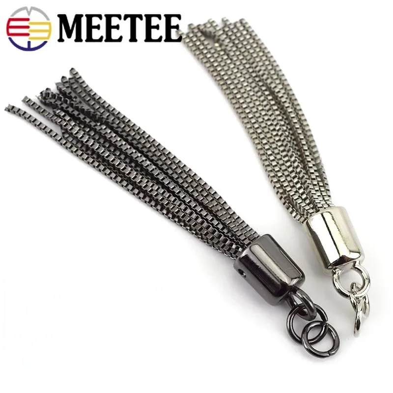 2/5/10Pcs Metal Tassels Pendant Handbag Strap Keychain Decor Tassel Cap Screw Cords Lock Stopper Buckle DIY Hardware Accessories