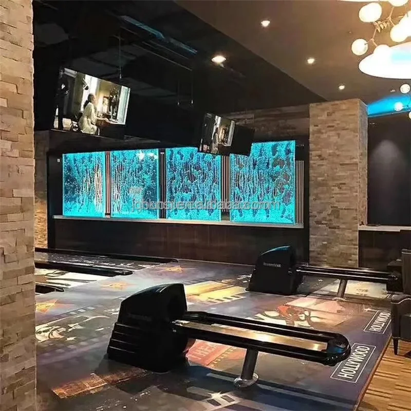 custom.Modern Contemporary Customized Acrylic Color-Changing LED Lights Restaurant Hotel Decor Fountain Bubble Wall Screen
