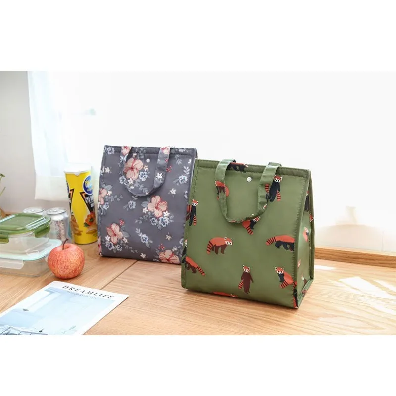 Waterproof Foldable Handheld Lunch Insulated Bag, Aluminum Foil Insulated Large-capacity Storage Lunch Box, Bento Bag image 6