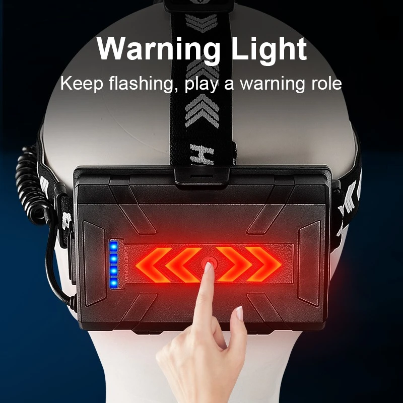 Ultra Bright Led Headlamp USB Rechargeable Head Flashlight Powerful High Power Headlight Camping Fishing Waterproof Head Lamp