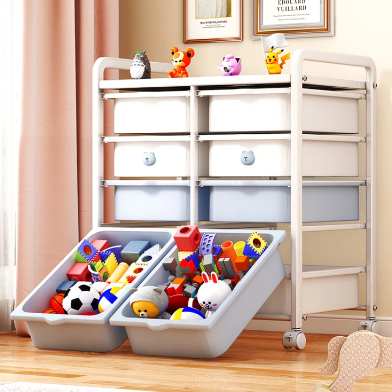 

Household children's toy storage rack, living room storage cabinet