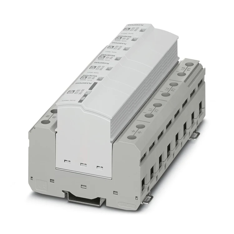 SYS-SET/ 1-2880448-Type 1+2 special combined lightning current and surge arrester Phoenix contact Plug-in lightning and surge