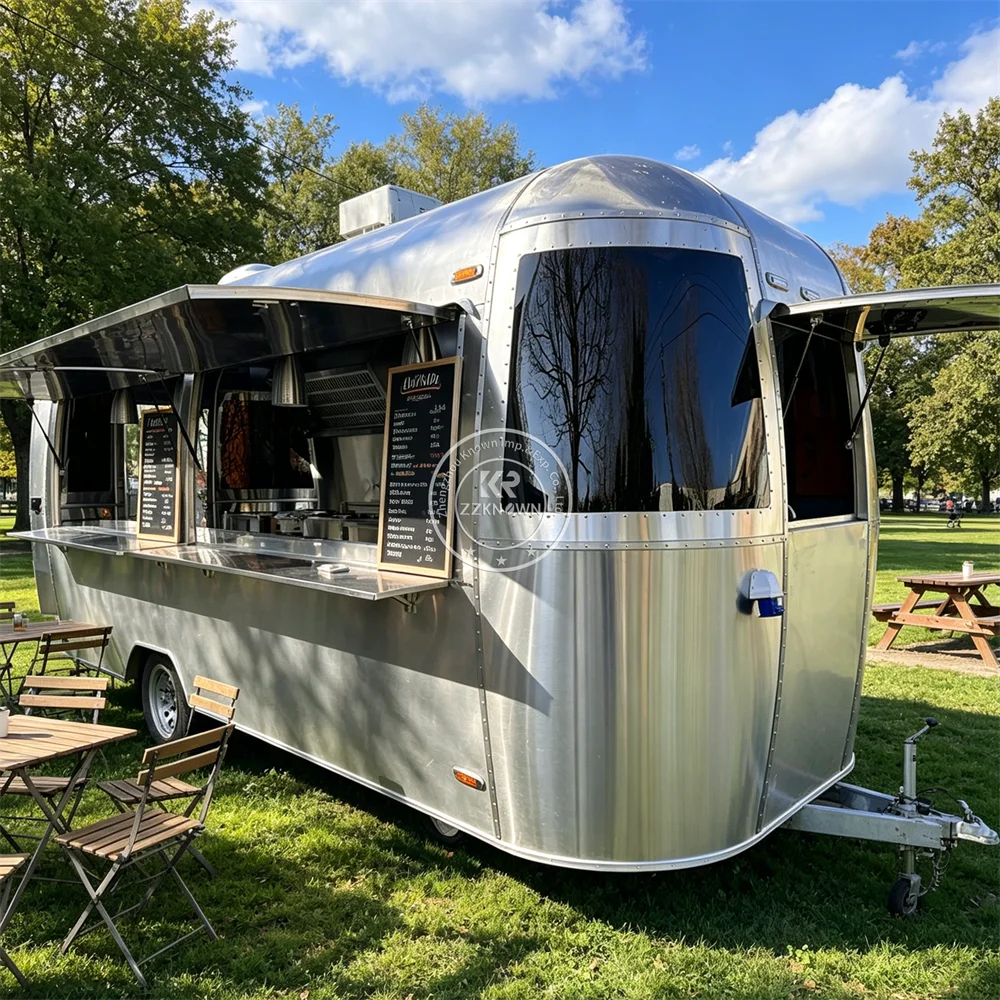 

Fully Equipped Mobile Coffee Truck Customized Food Trailer Mobile Kitchen Street Catering Food Truck For Sale