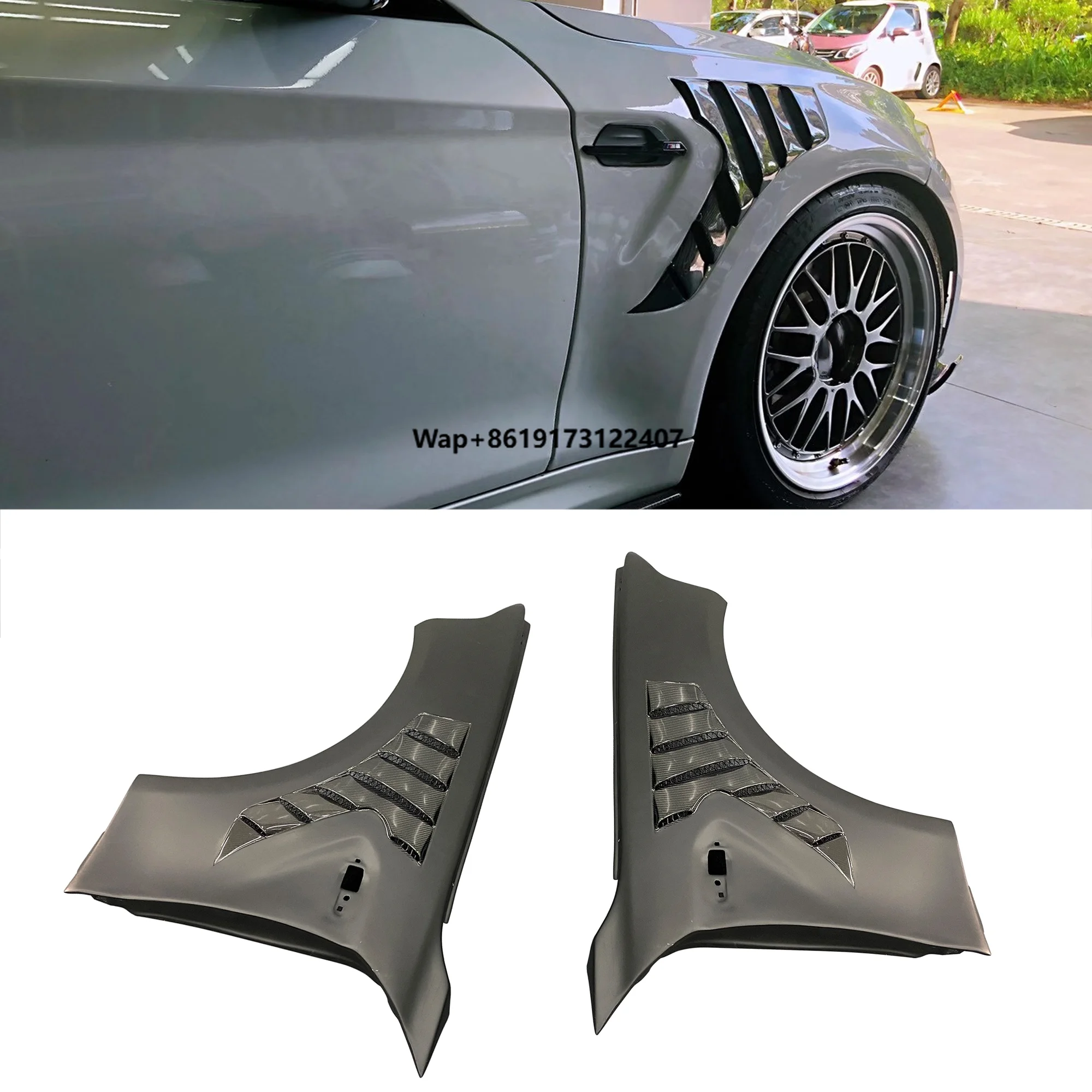 

High Quality Real Dry Carbon Fiber Side Car Fenders Fit For F87 M2 M2c Mp Style