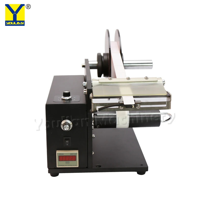 

YL-102 Small Automatic Electric Sticker Label Dispenser Stripping Machine Labler Bottles Packaging Type Electric Wood Black