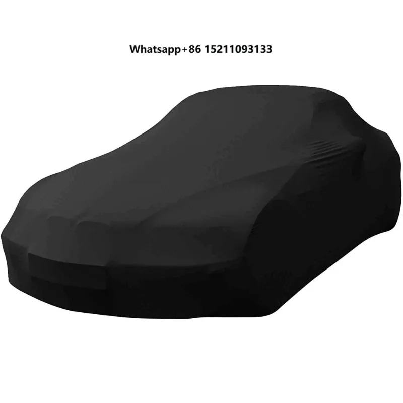 Customized Soft  Microfiber Indoor Scratchproof Anti-Dust  Supercar Satin Stretch Car Covers