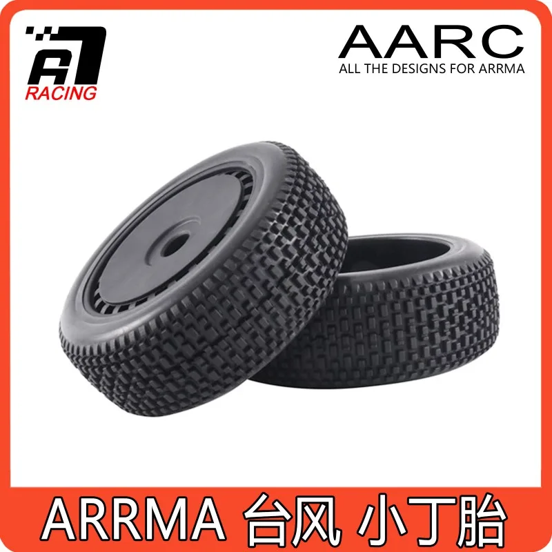 ARRMA Typhon 1/8 RC Electric Buggy Tires, Pre-glued Small Spike Tires & Chocolate Pattern Tires, Replacement Wheels for RC Car