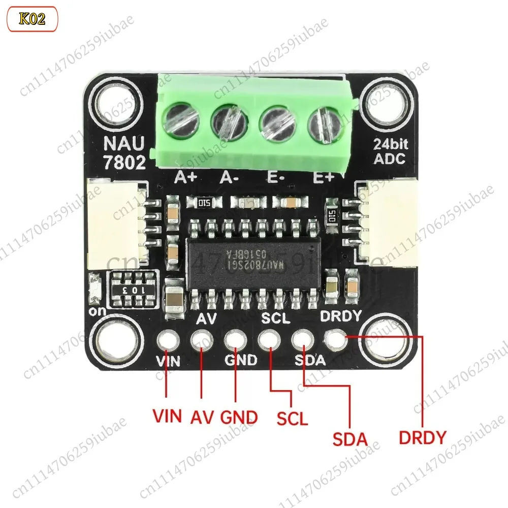 NAU7802 24-Bit ADC Module High Precision Weighing Pressure Sensor Converter I2C for Arduino, Replacement Parts