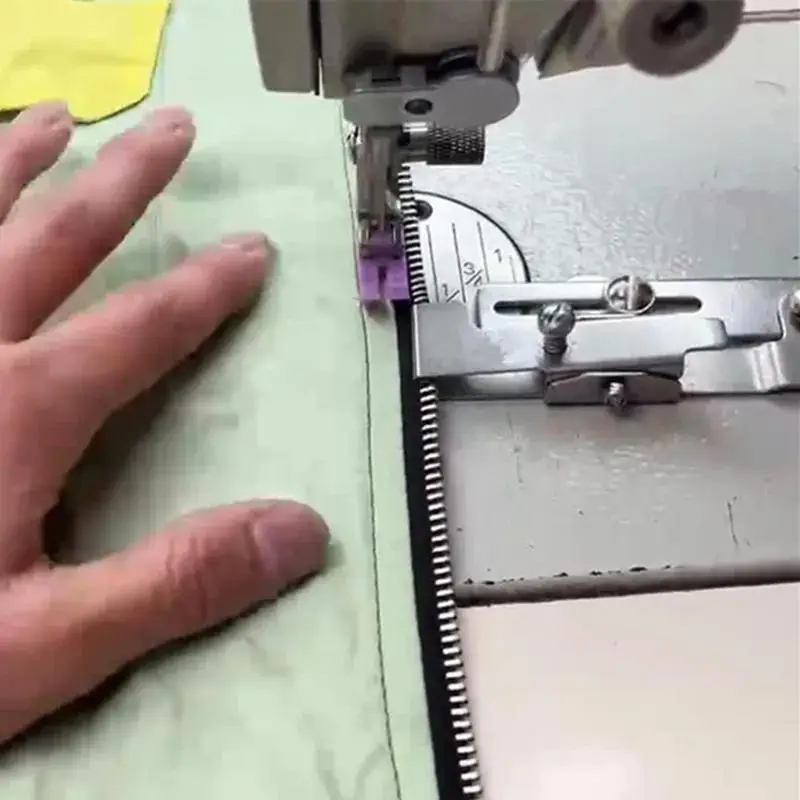 Inserting Aid Zipper Seam Guide Piping Binding Sewing Lace Webbing Of Quilt Cover Industrial Sewing Machine Flat Car Adjustable