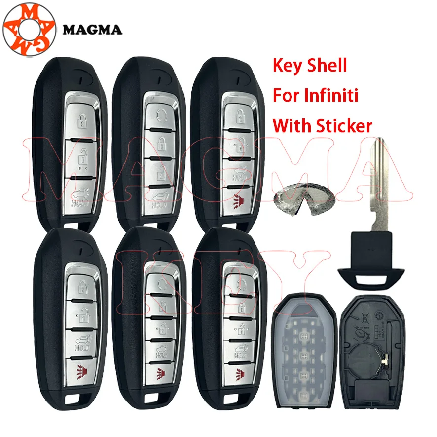 حافظة بديلة لمفتاح MAGMA لهاتف إنفينيتي Q50 Q60 QX60 2019 2020 FCC ID: KR5TXN7 S180144708 حافظة مفاتيح ذكية للتحكم عن بعد #1
