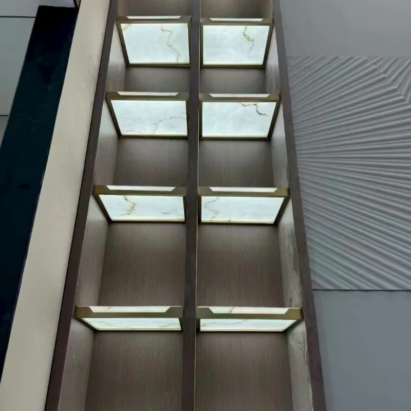 Luminous stone display cabinet, support color size